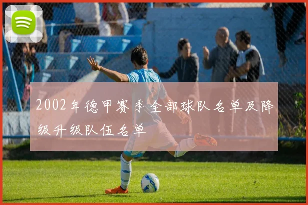2002年德甲赛季全部球队名单及降级升级队伍名单